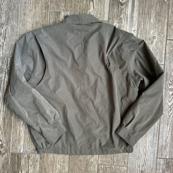 Vintage Mens London Fog Jacket Grandpa Windbreaker Zip Up M Banded 90s Y2K - Picture 6 of 9